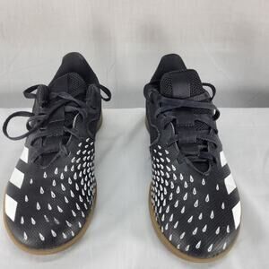 Adidas Predator Men’s 5 Indoor Soccer Shoes Black White Gum Futsal Training